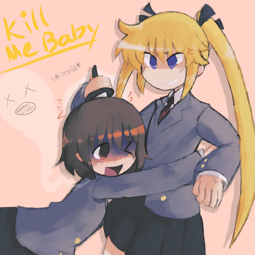 sonya and oribe yasuna (kill me baby) drawn by iesonatana