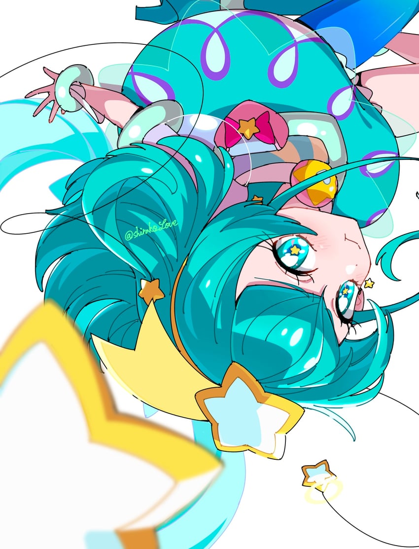 hagoromo lala and cure milky (precure and 1 more) drawn by shirako_love