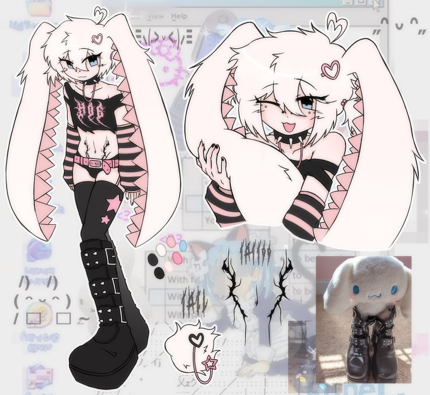 cinnamoroll, hello kitty, and wikipe-tan (original and 8 more) drawn by cefa_art