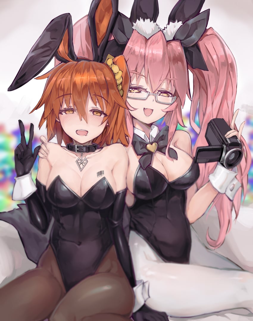 fujimaru ritsuka, tamamo, and koyanskaya (fate and 1 more) drawn by hohaku