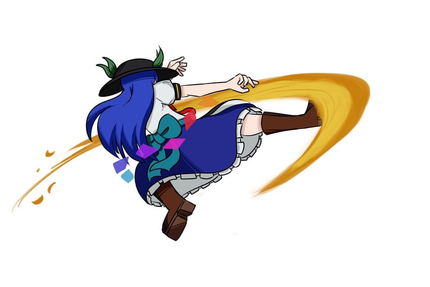 hinanawi tenshi and akatsuki (touhou and 1 more) drawn by avian_zebra