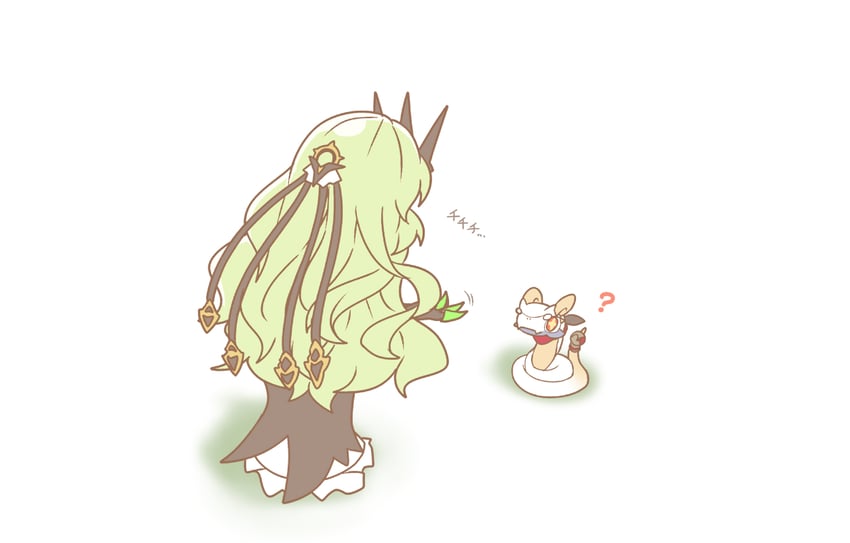 mobius and rice cake (honkai and 1 more) drawn by nabeiro_kin