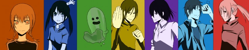 madotsuki, poniko, monoko, monoe, sekomumasada sensei, and 2 more (yume nikki)