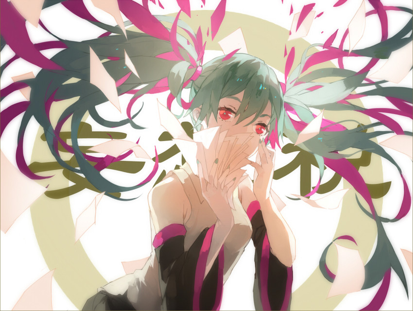 hatsune miku (vocaloid and 1 more) drawn by nine_(liuyuhao1992)
