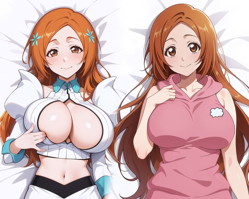 inoue orihime (bleach) drawn by ada_s_(moemarket)