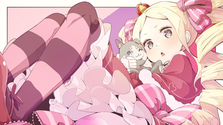 beatrice and puck (re:zero kara hajimeru isekai seikatsu) drawn by psyto_qy2