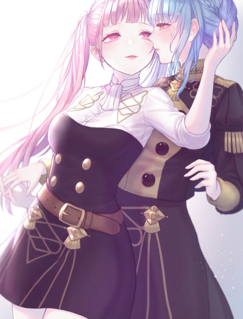 hilda valentine goneril and marianne von edmund (fire emblem and 1 more) drawn by n2ewu