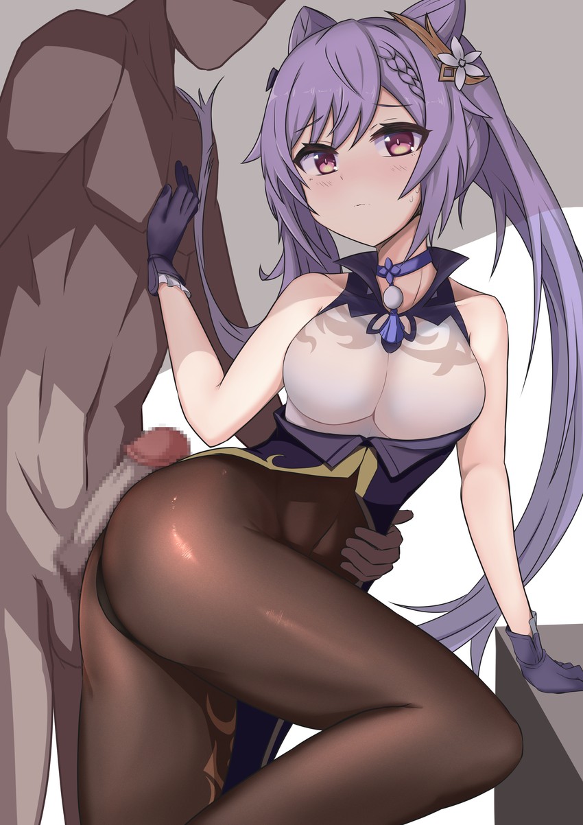 keqing (genshin impact) drawn by sato_art