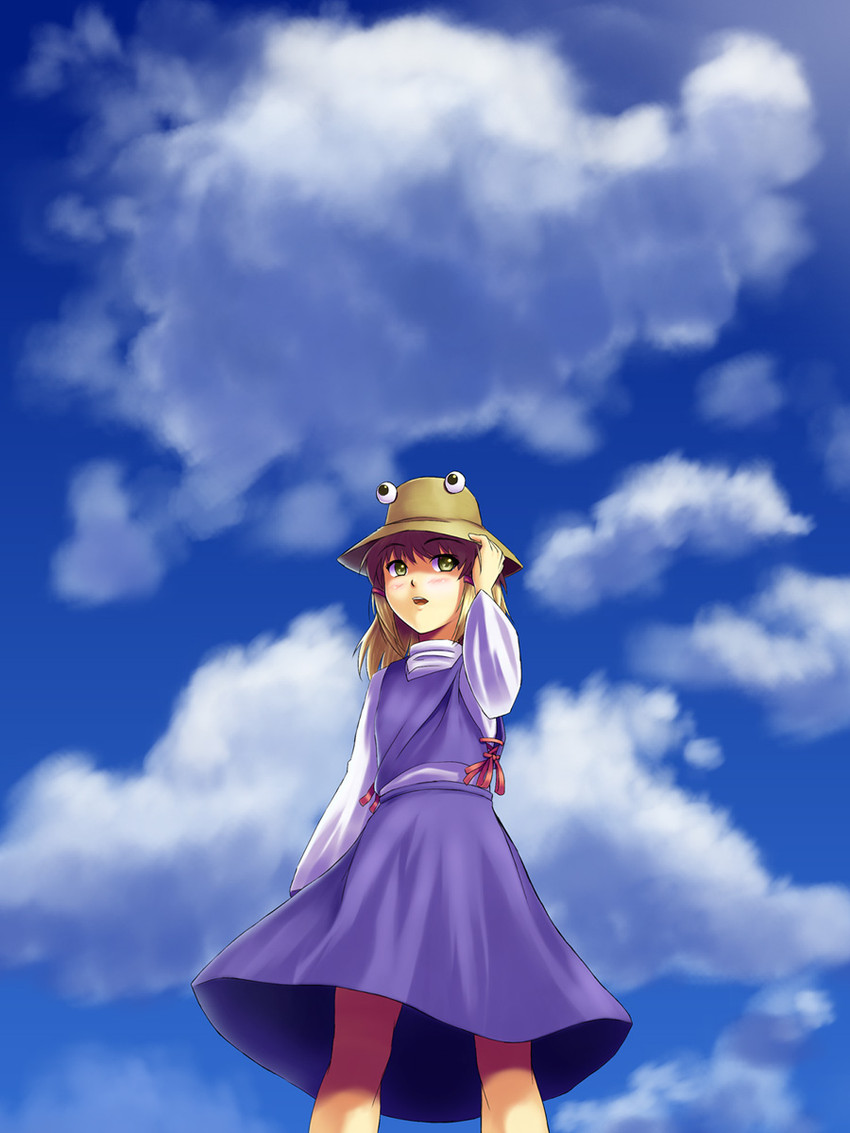 moriya suwako and pyonta (touhou) drawn by higasa_(tamago-kake-gohan)