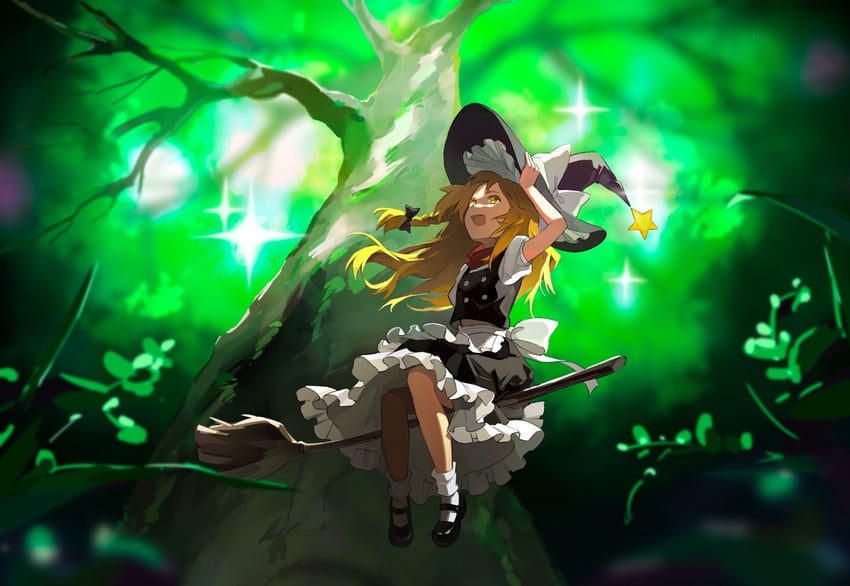 kirisame marisa (touhou and 1 more) drawn by breedo