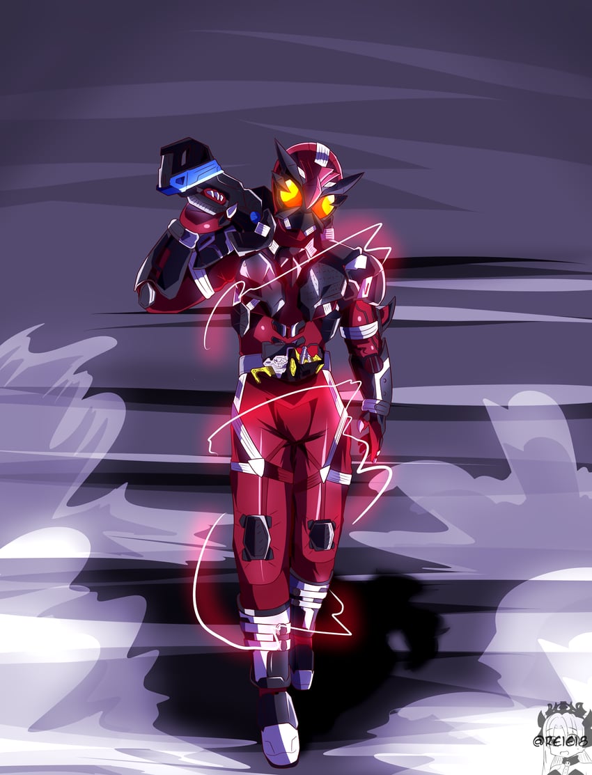 kamen rider ikazuchi (kamen rider and 1 more) drawn by reiei_8
