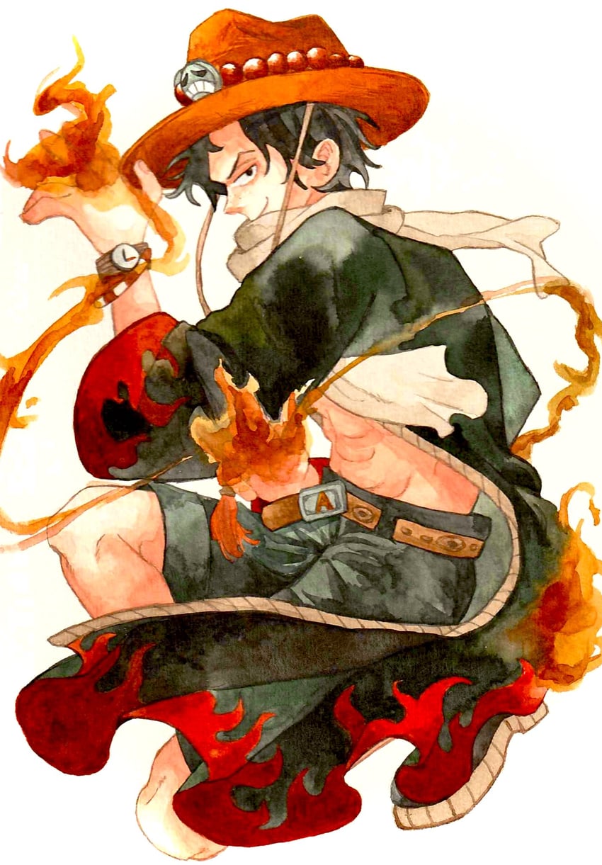 portgas d. ace (one piece) drawn by sinoda_maru7326