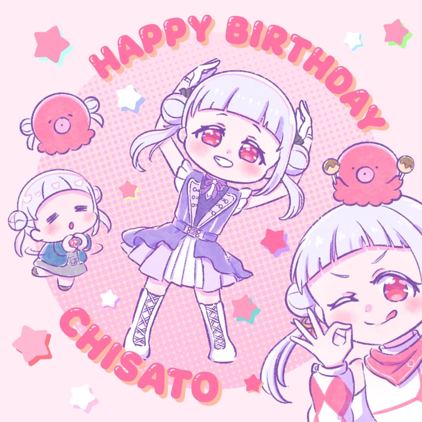 arashi chisato (love live! and 1 more) drawn by abukero