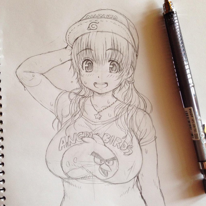 super pochaco and red (naruto and 2 more) drawn by tsuji_santa