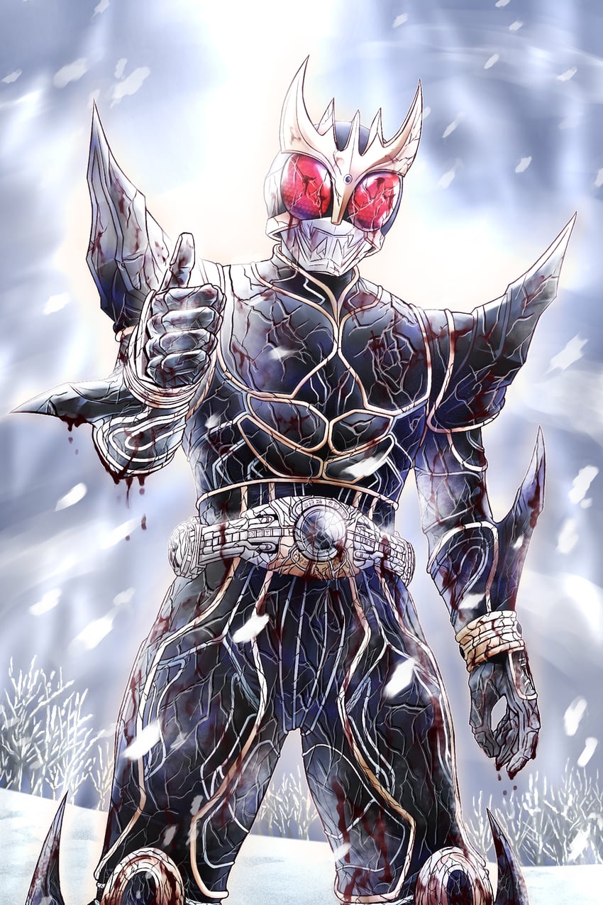 kamen rider kuuga (kamen rider and 1 more) drawn by usagipanchi