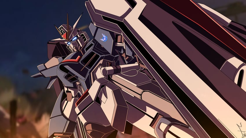 rising freedom gundam (gundam and 2 more) drawn by gundrass