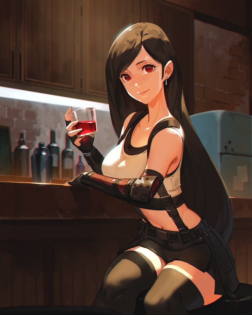 tifa lockhart (final fantasy and 2 more) drawn by jiro_(ninetysix)