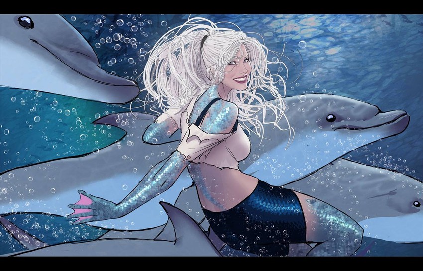 dolphin (dc comics and 1 more) drawn by stjepan_sejic