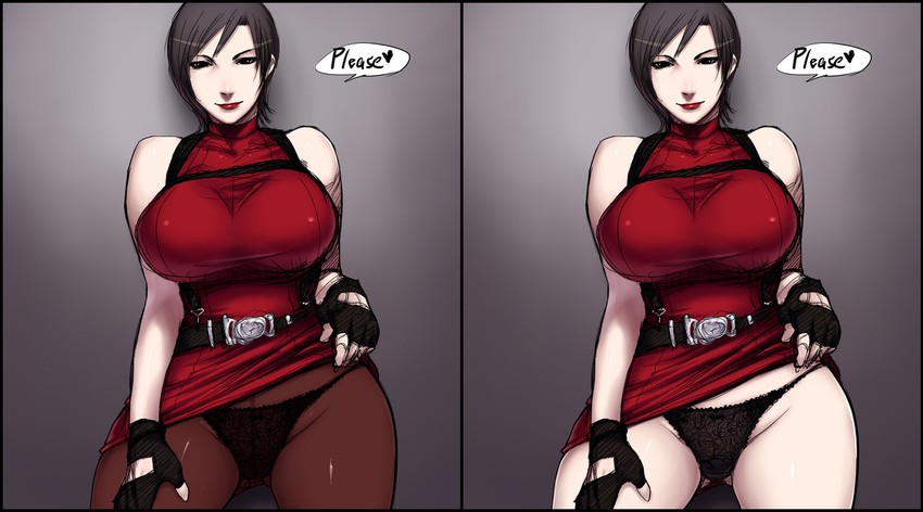ada wong (resident evil and 1 more) drawn by sawao
