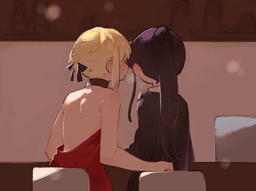 nishikigi chisato and inoue takina (lycoris recoil) drawn by shioneko114