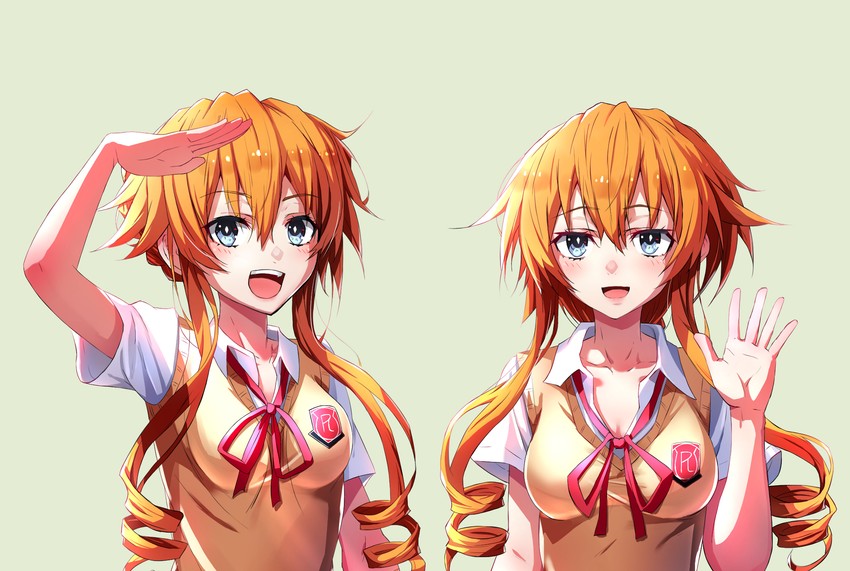 yamai kaguya and yamai yuzuru (date a live) drawn by blanksensei