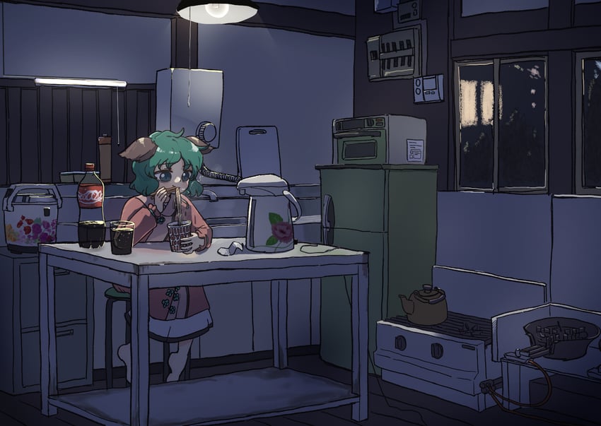 kasodani kyouko (touhou and 1 more) drawn by leftame