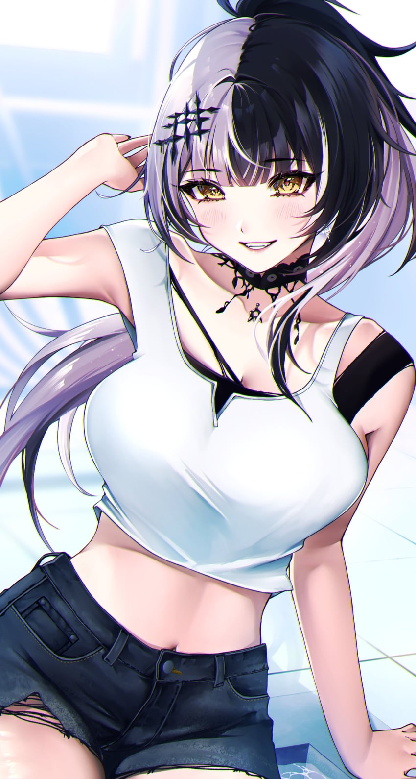 shiori novella (hololive and 1 more) drawn by sosuke_(yrmon)