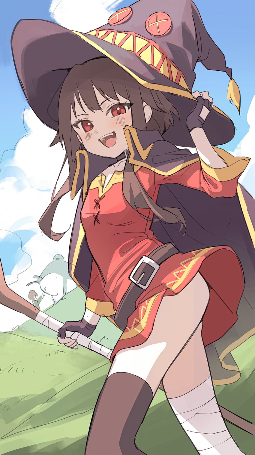 megumin (kono subarashii sekai ni shukufuku wo!) drawn by midori_fufu