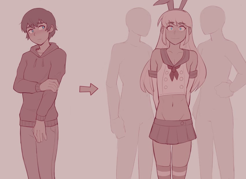 shimakaze and shimakaze-kun (original and 1 more) drawn by dross