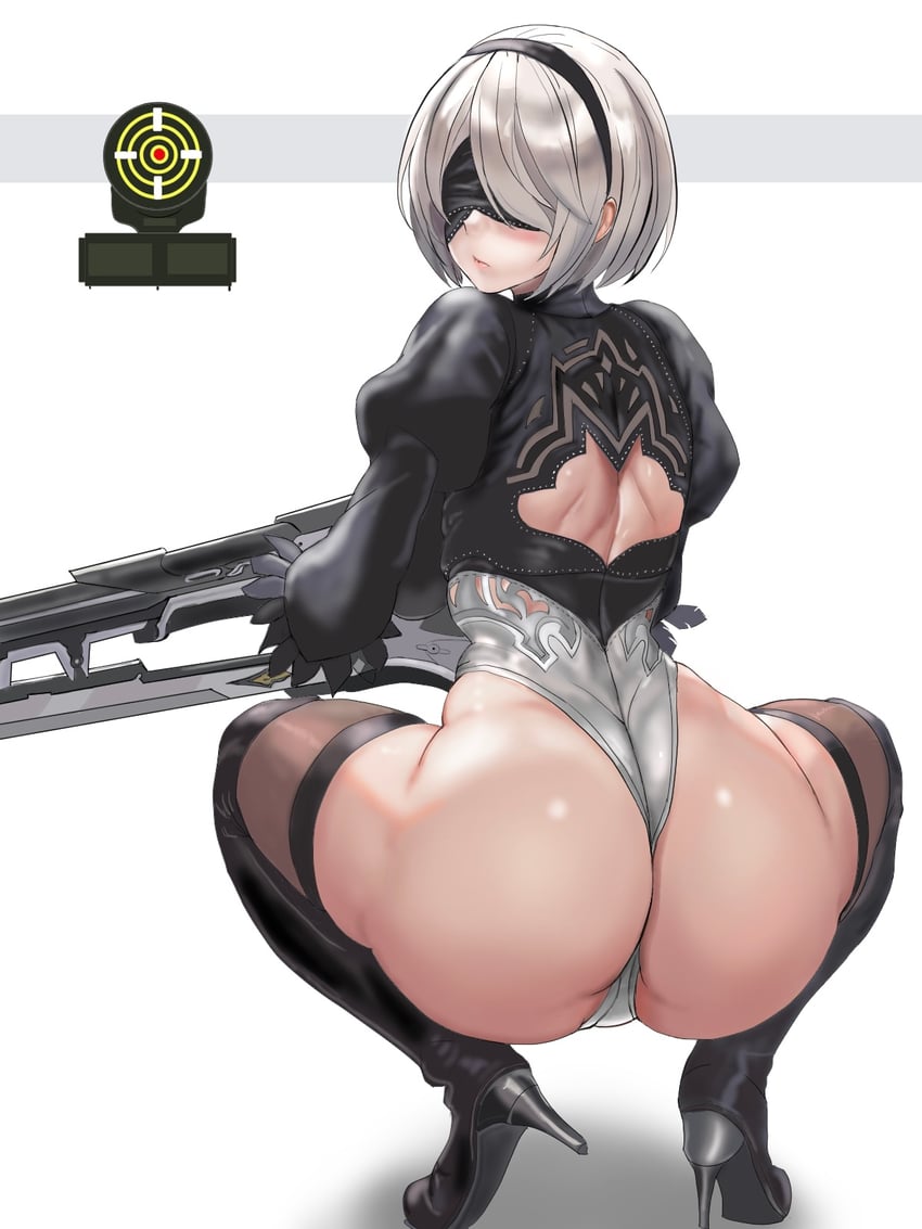 2b (goddess of victory: nikke and 2 more) drawn by damuko_(kxmx4323)