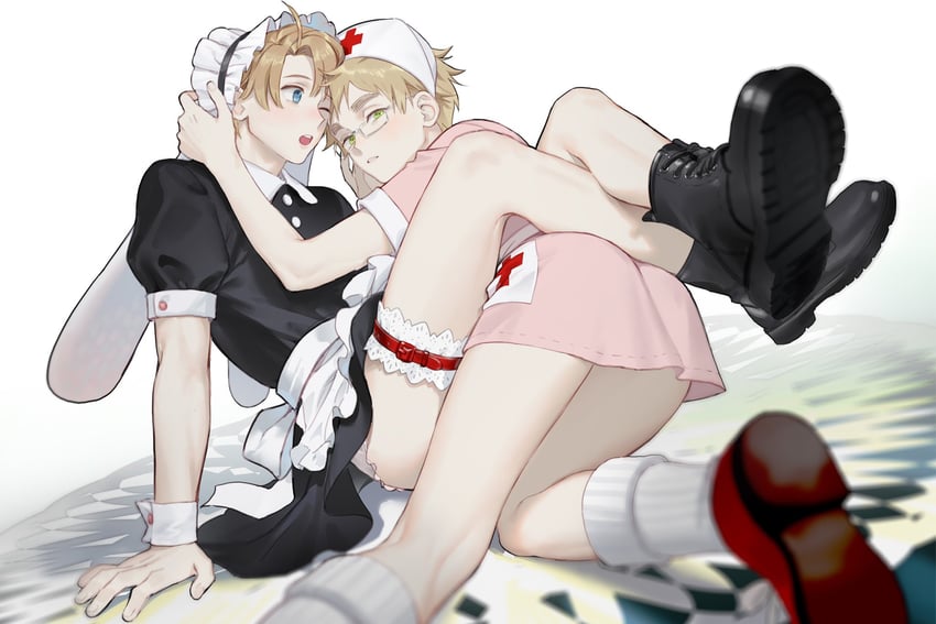 america and united kingdom (axis powers hetalia) drawn by huacai