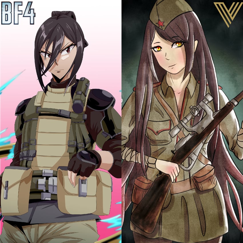 mythra, morag ladair, and polina petrova (xenoblade chronicles and 5 more) drawn by sequel150