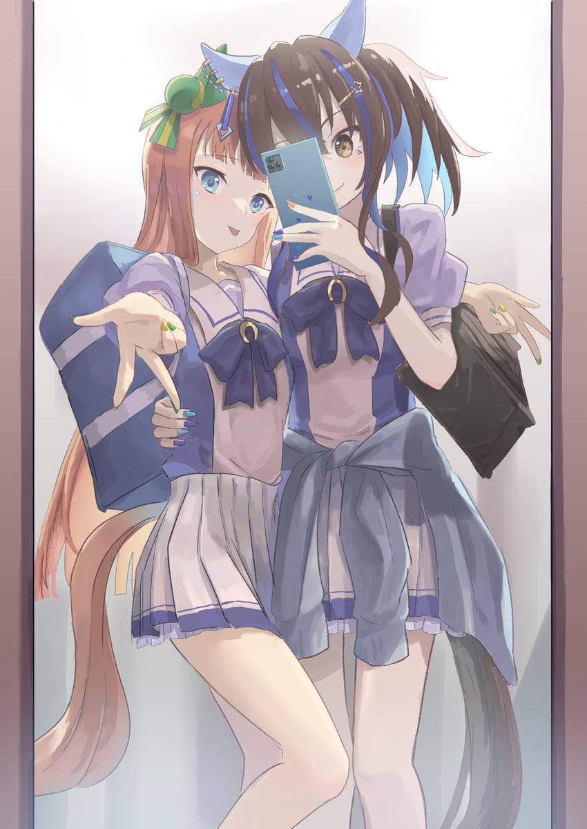 silence suzuka and daitaku helios (umamusume) drawn by haruishi_(hruishid)