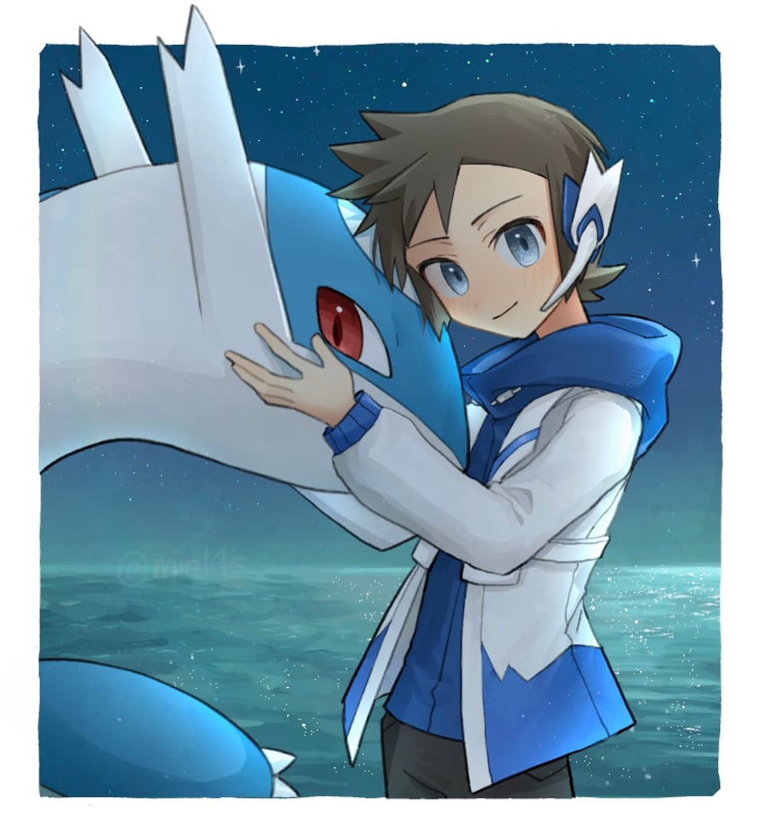 brendan and latios (pokemon and 1 more) drawn by mio14s