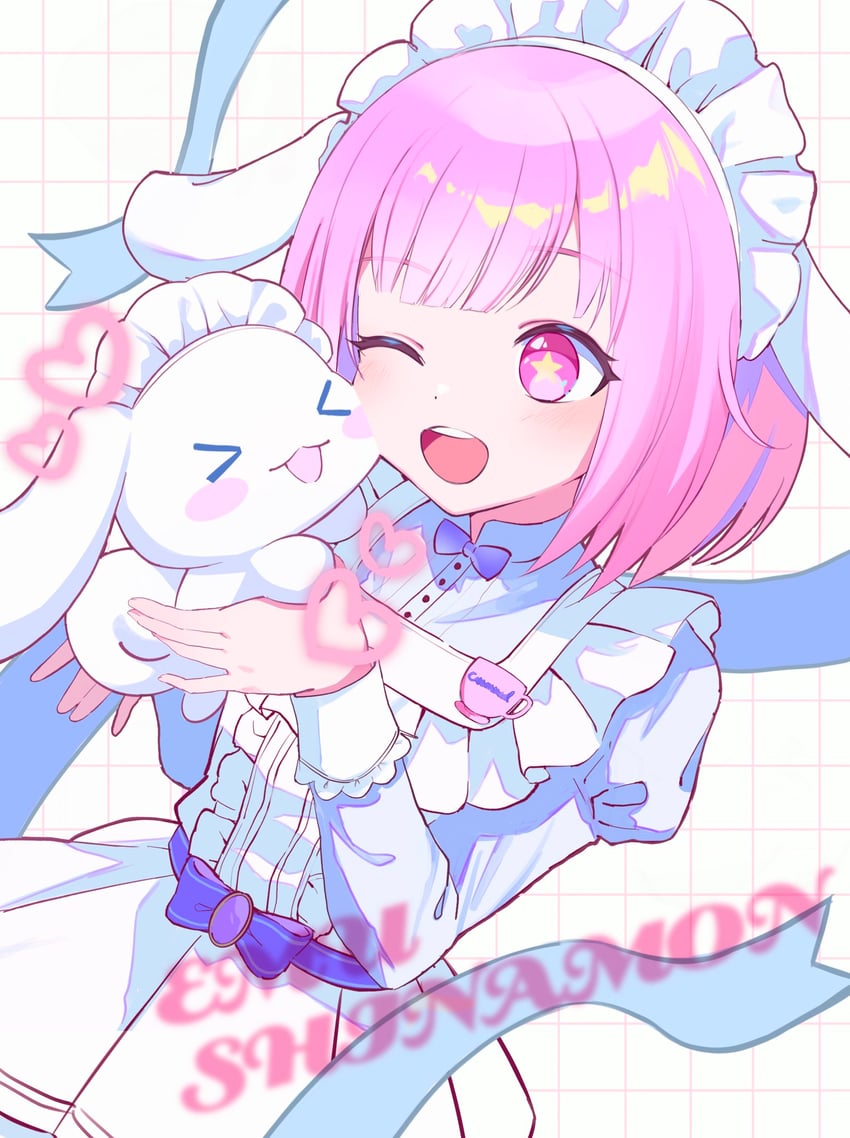 ootori emu and cinnamoroll (project sekai and 2 more) drawn by mishio_(misio_40)