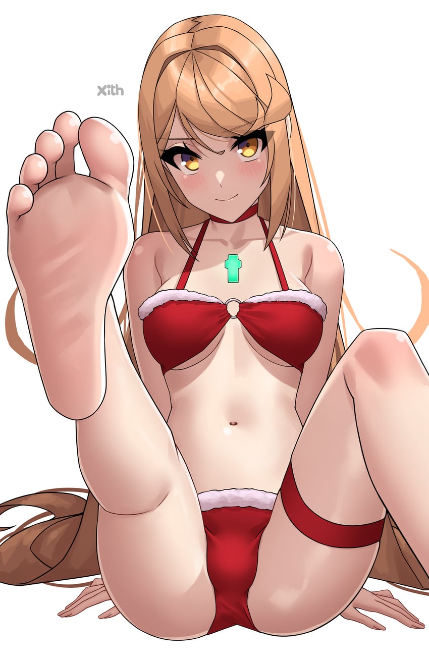 mythra (xenoblade chronicles and 1 more) drawn by x_xith_x