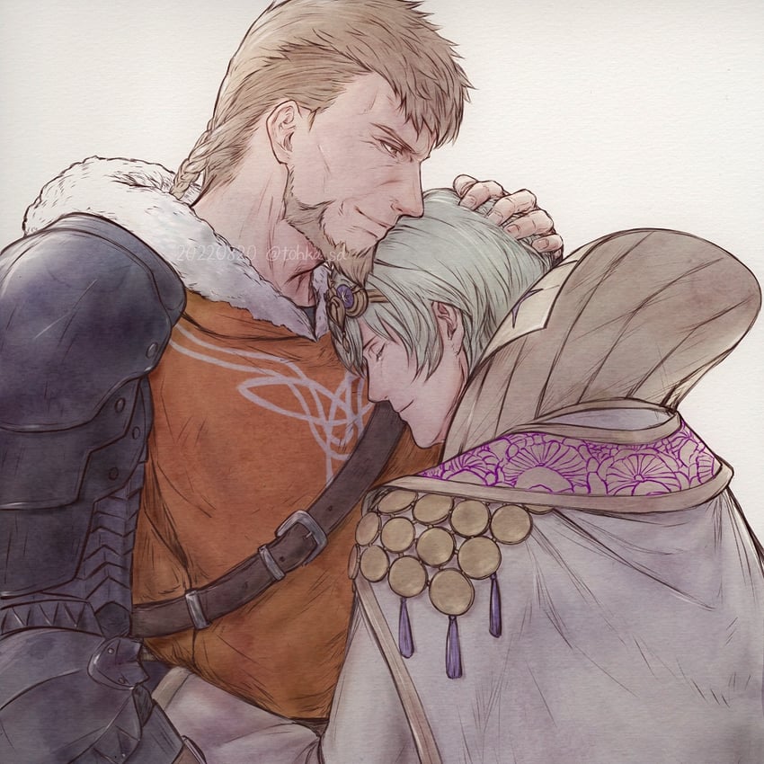 male byleth and jeralt reus eisner (fire emblem and 2 more) drawn by tohka_sd