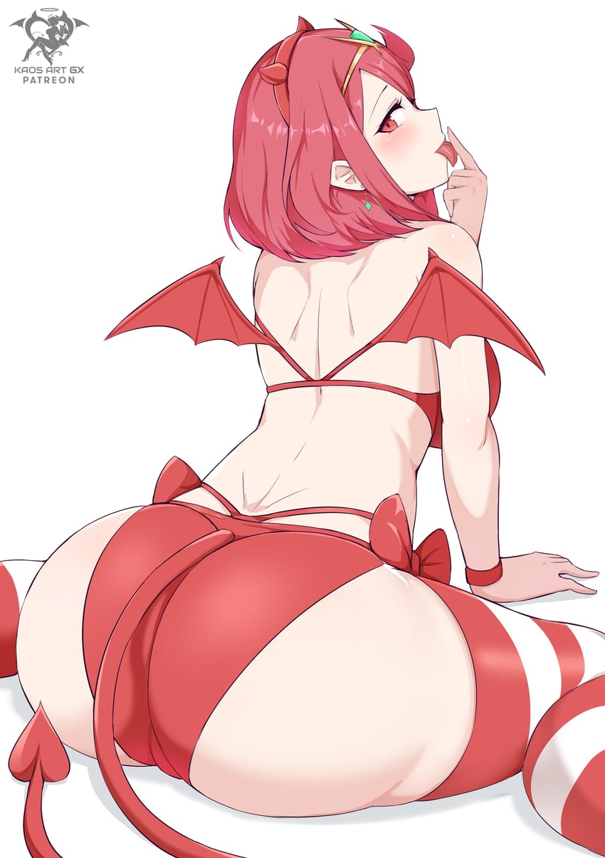 pyra (xenoblade chronicles and 1 more) drawn by kaos_art