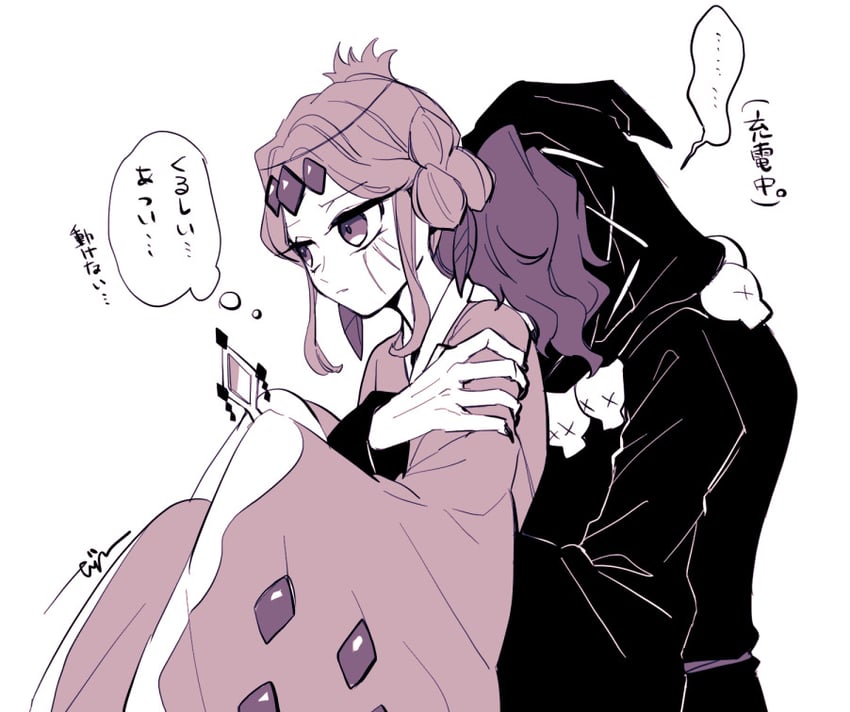 pomegranate cookie and licorice cookie (cookie run and 1 more) drawn by yujin1429
