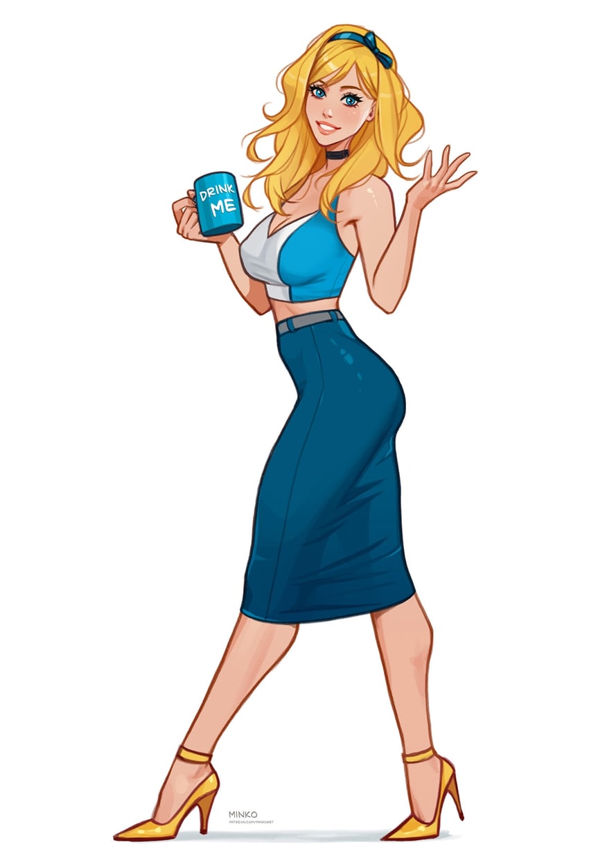 alice (alice in wonderland) drawn by olena_minko