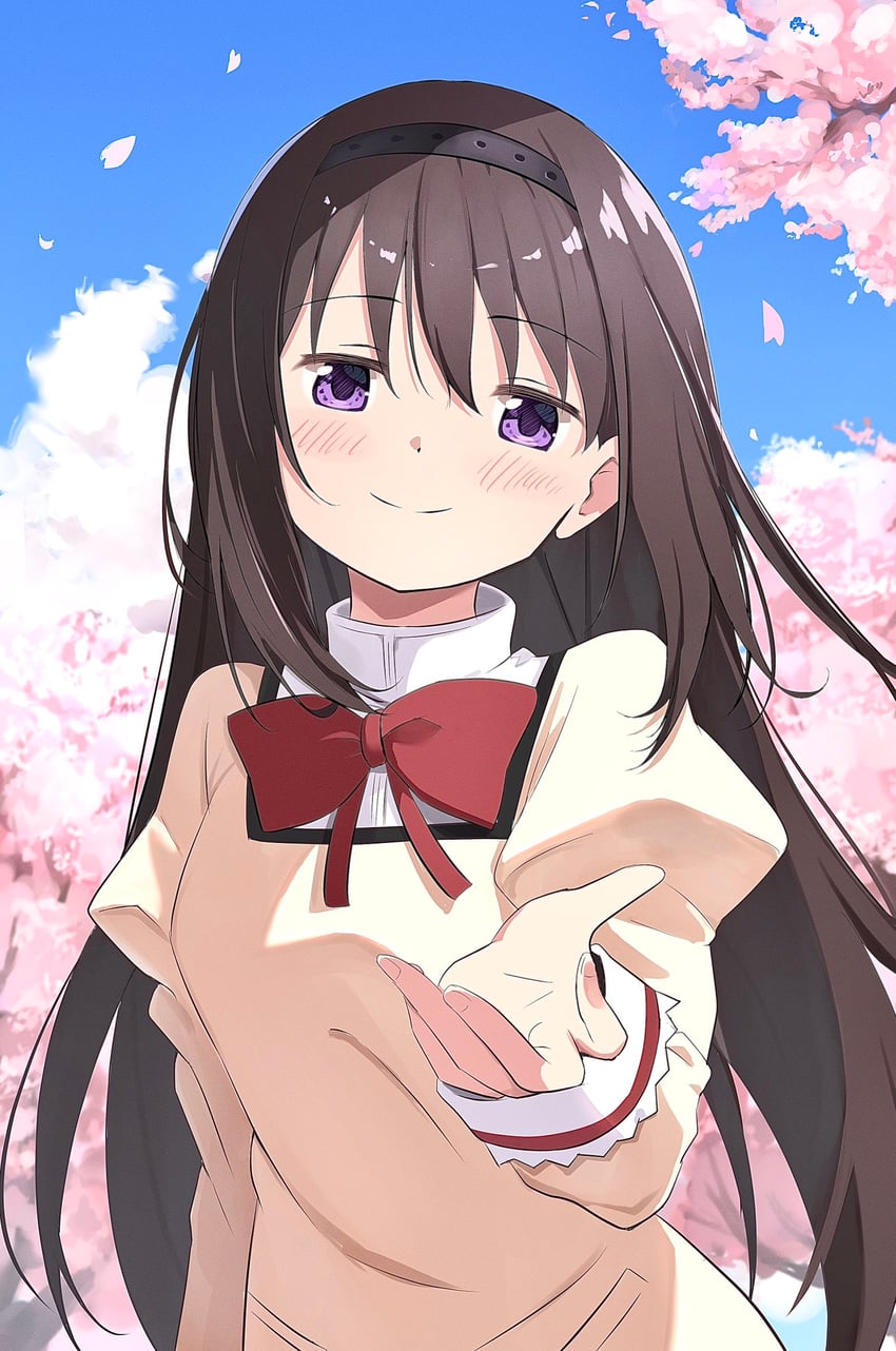akemi homura (mahou shoujo madoka magica) drawn by nagare_(flow)