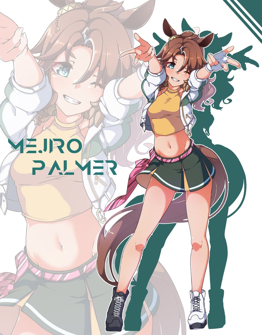 mejiro palmer (umamusume) drawn by gokuu_(acoloredpencil)