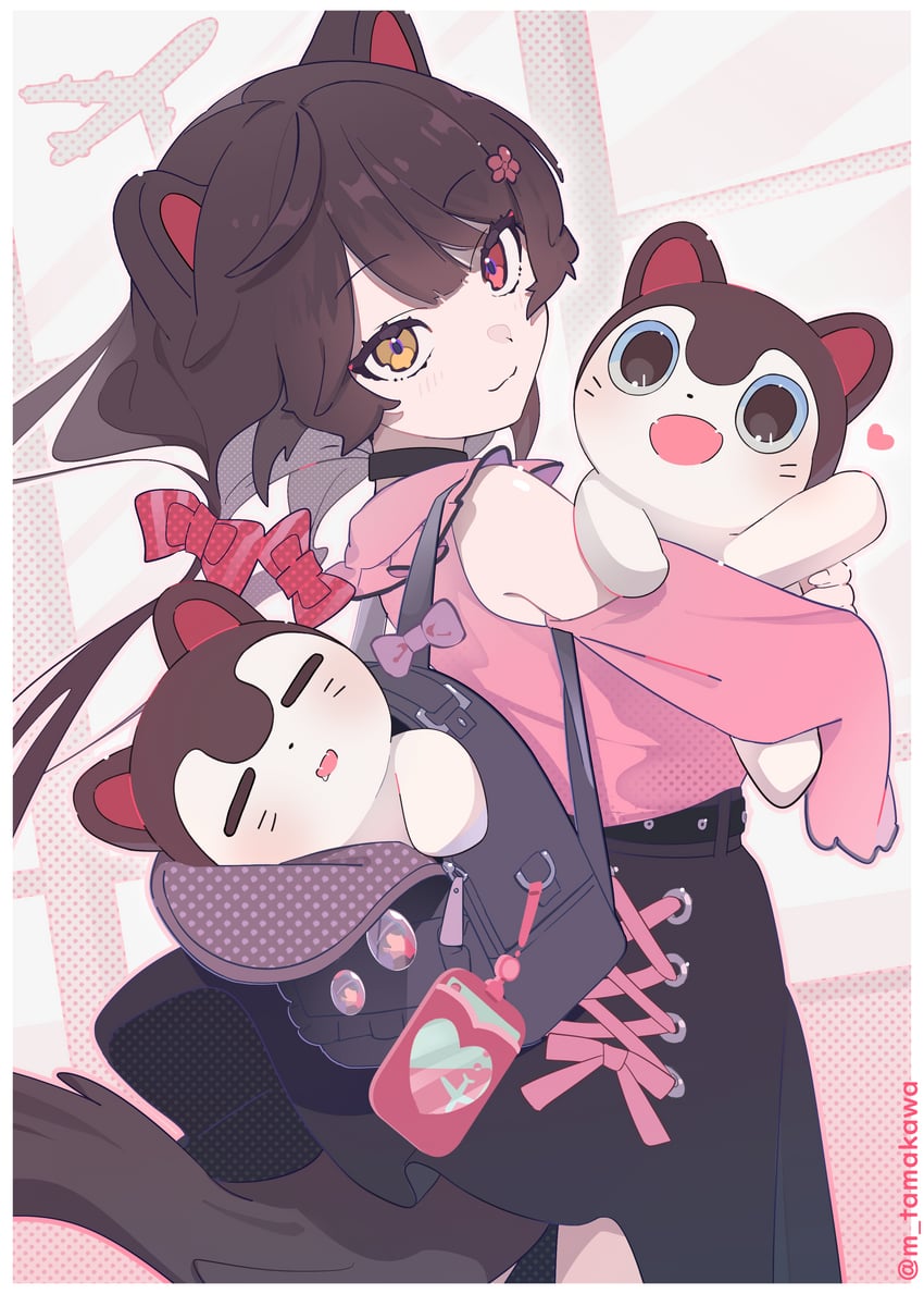 inui toko and banken (nijisanji) drawn by tamakawa_miho
