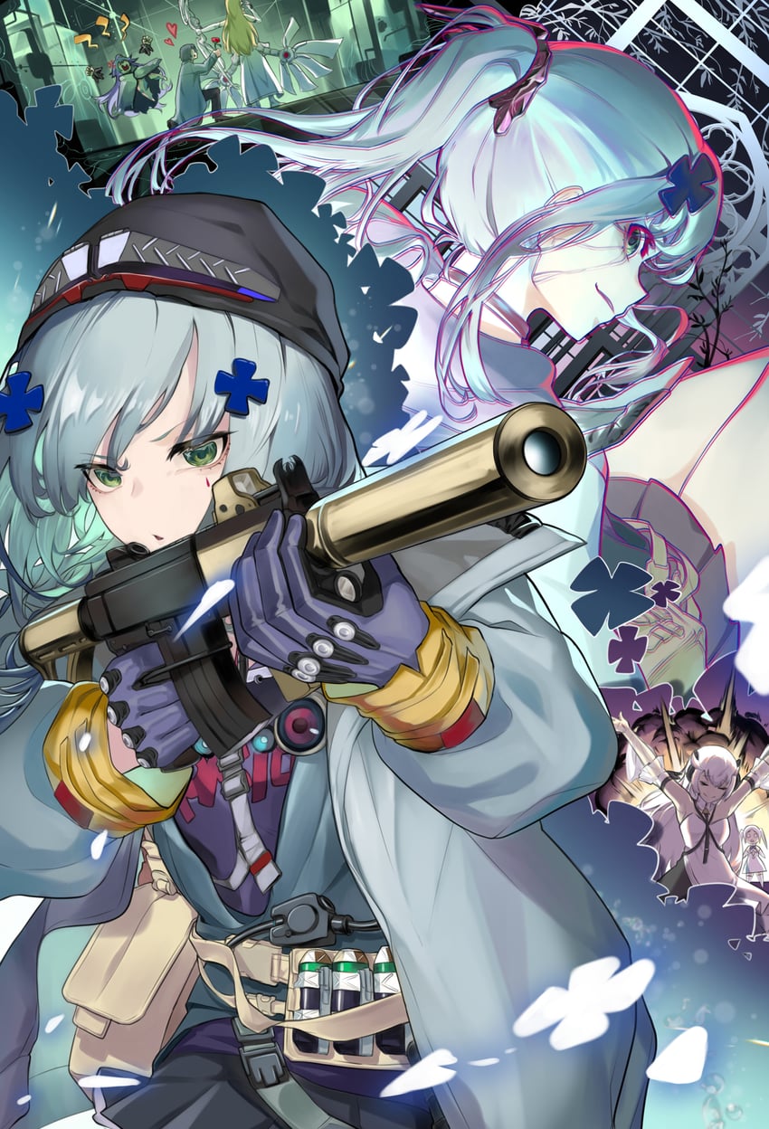 hk416, clukay, angelus, eniac, odile, and 2 more (girls' frontline and 1 more) drawn by whoseit