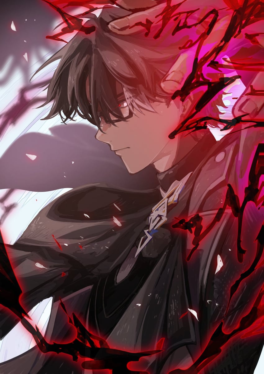 welt yang (honkai and 1 more) drawn by szpw_nmh3