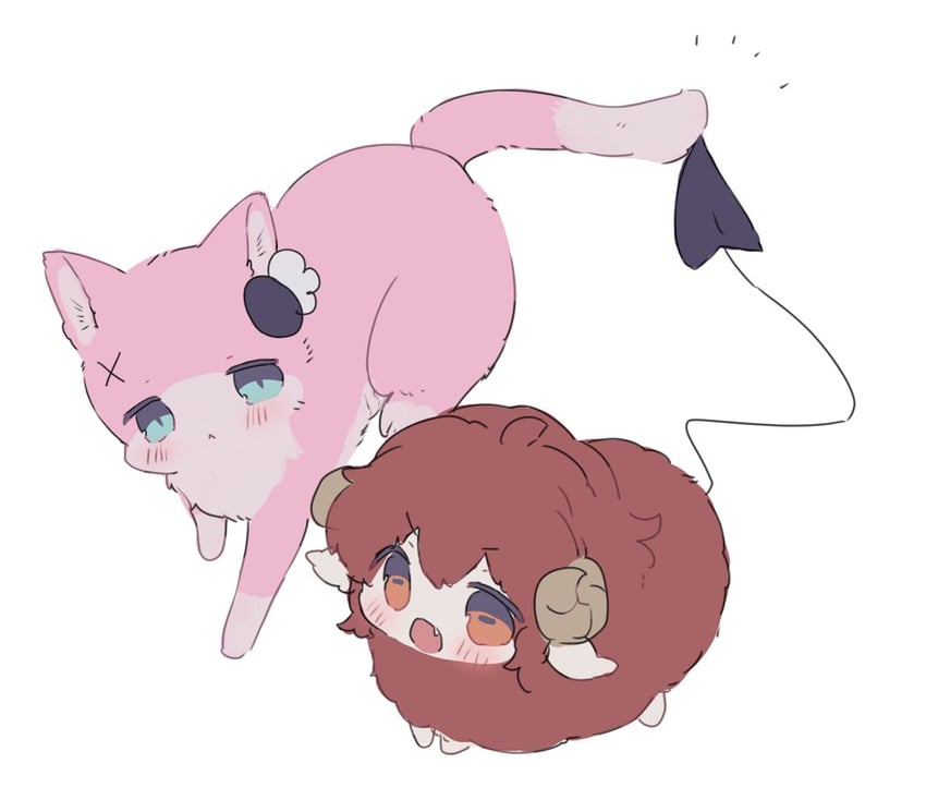 yoshida yuuko and chiyoda momo (machikado mazoku) drawn by kemushi_(chi380723698581)