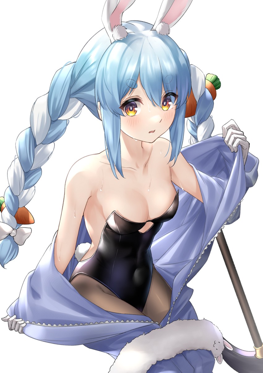 usada pekora and don-chan (hololive) drawn by tsurupy
