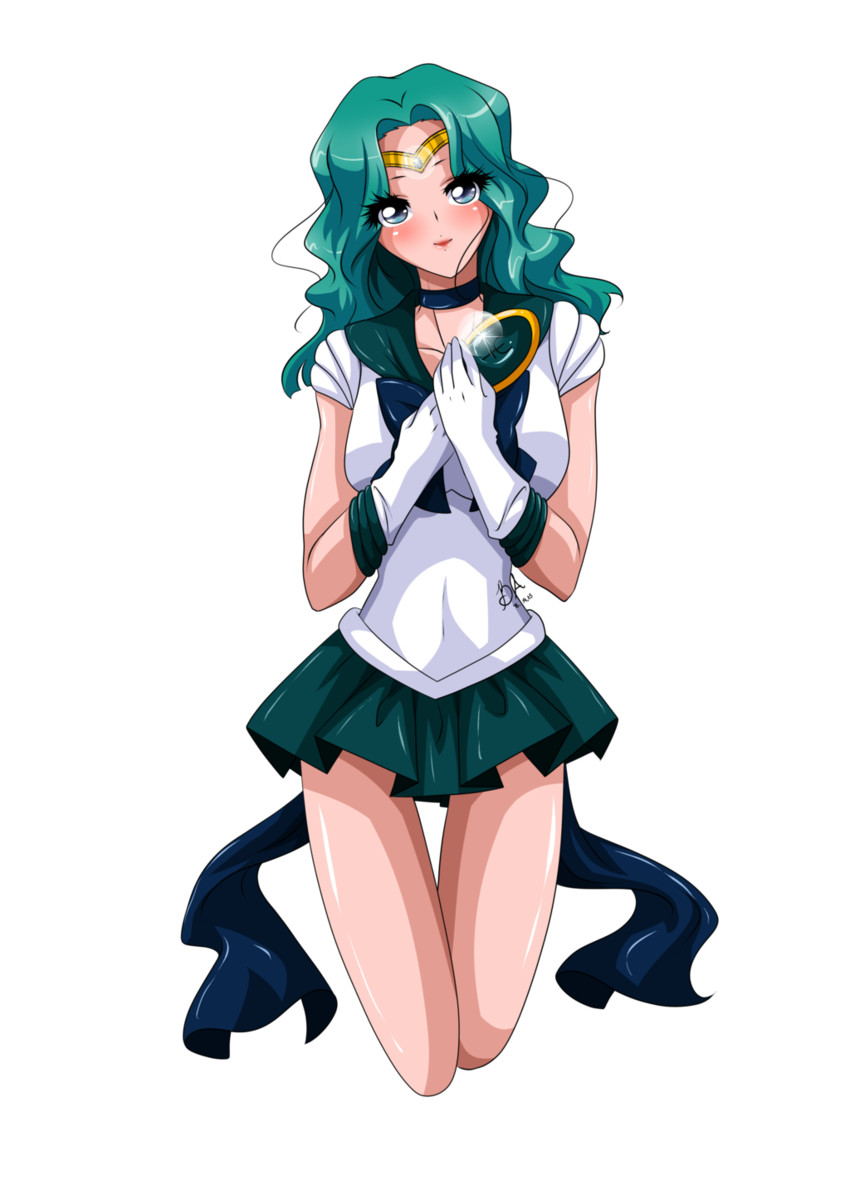 kaiou michiru and sailor neptune (bishoujo senshi sailor moon) drawn by aryiane