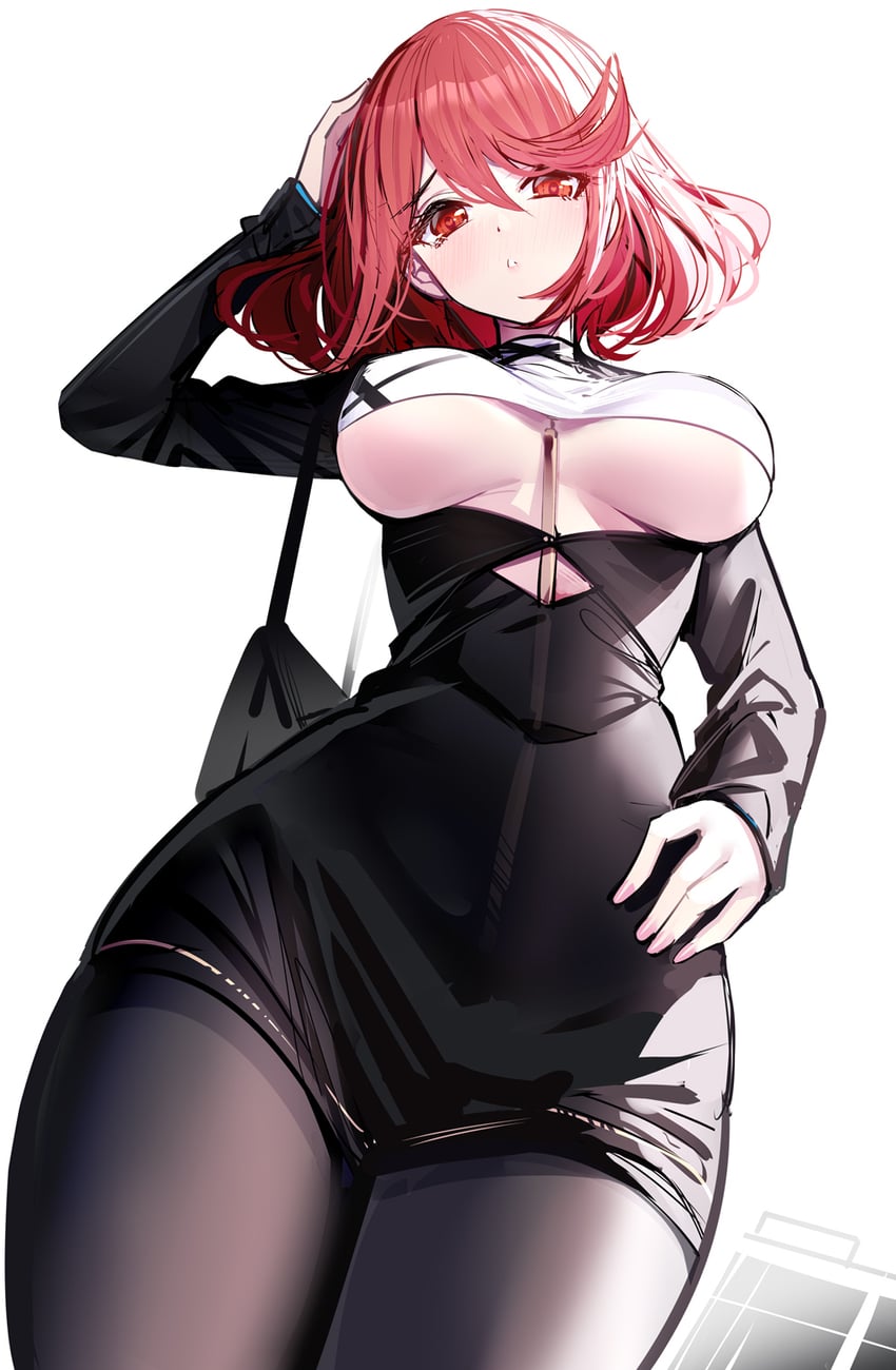 pyra (xenoblade chronicles and 1 more) drawn by ririko_(zhuoyandesailaer)