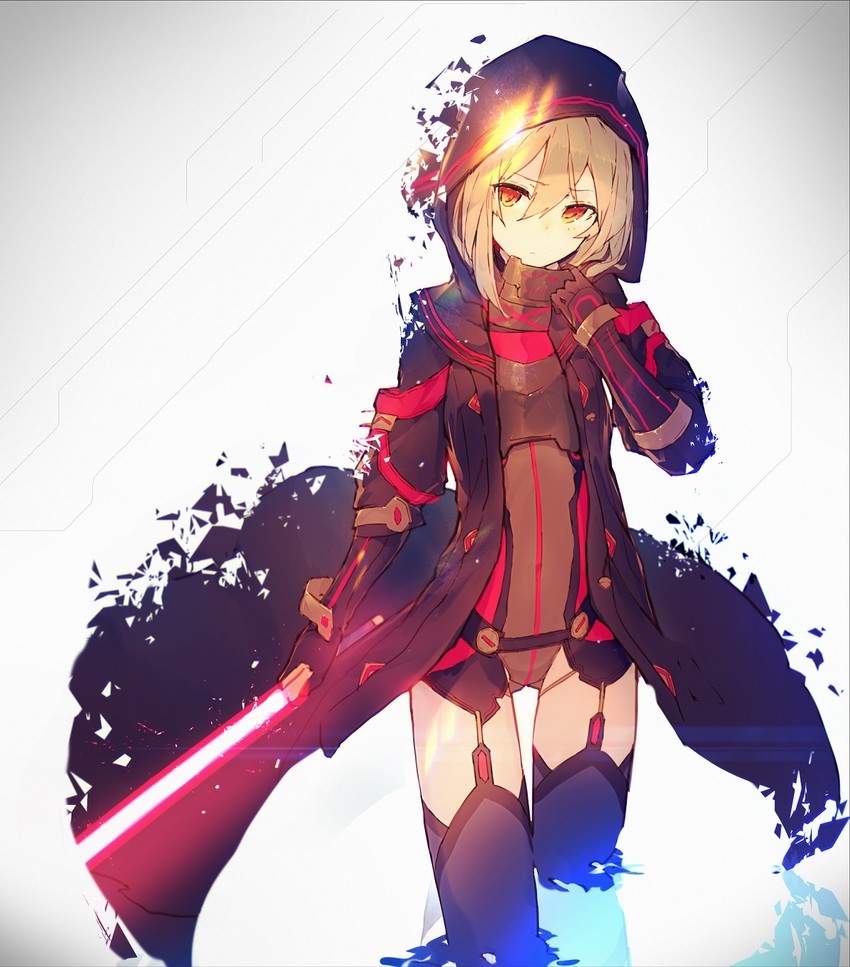 artoria pendragon and mysterious heroine x alter (fate and 1 more) drawn by enj!